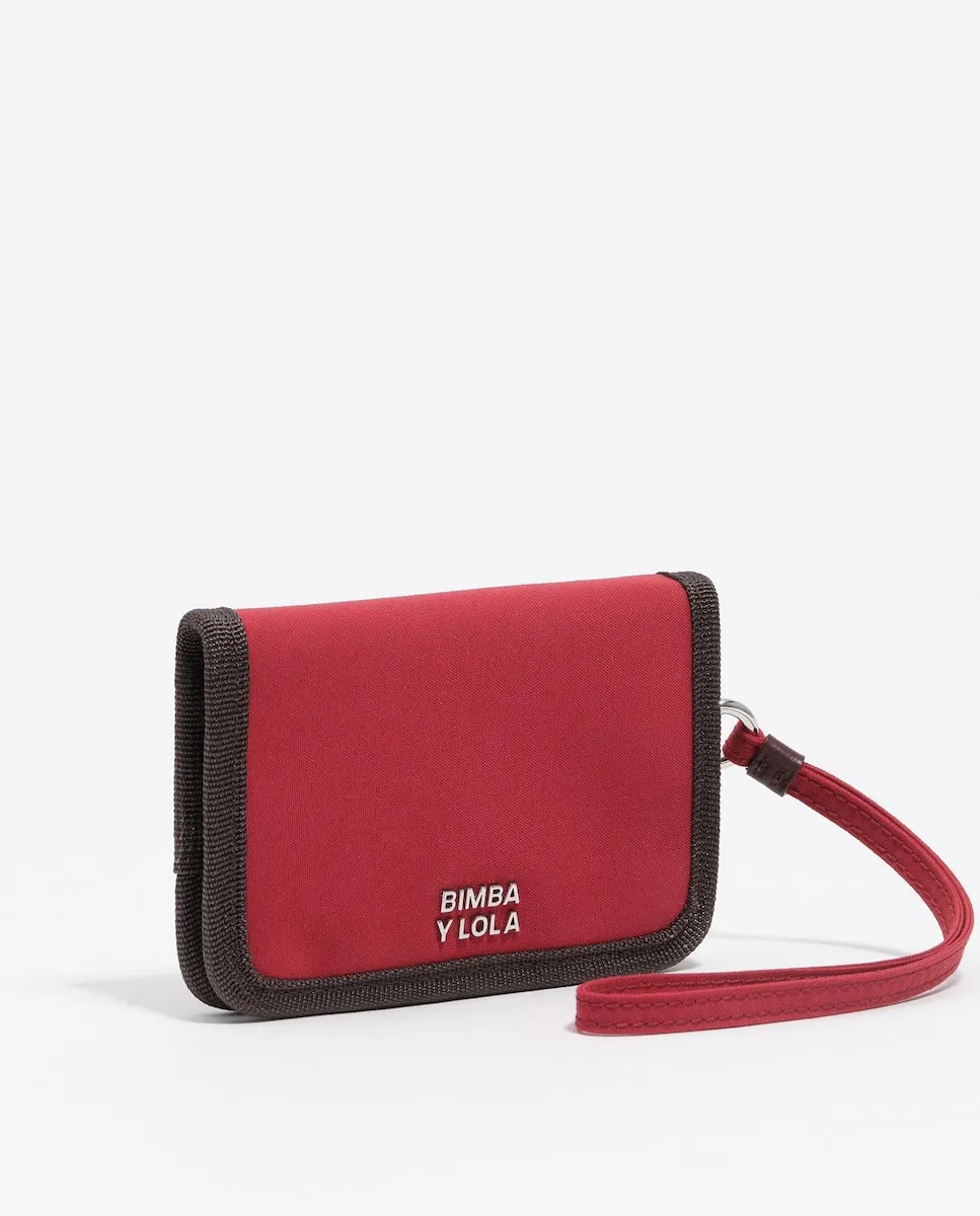 

Женский кошелек из темно-красного нейлона Bimba y Lola
