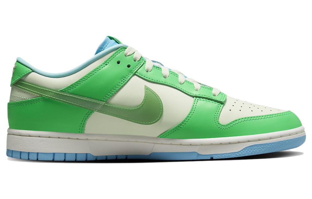 Dunk Low Retro Green Shock Nike, бежевый/зеленый — фото 3