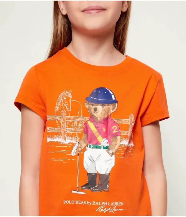 Футболка regular fit Polo Ralph Lauren, оранжевый — фото 4