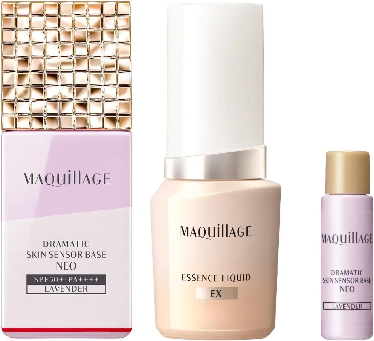 Набор для ухода за кожей Maquillage Base Makeup Set с основой и тональным кремом, 25 мл + 8 мл, SPF50+, лавандовый
