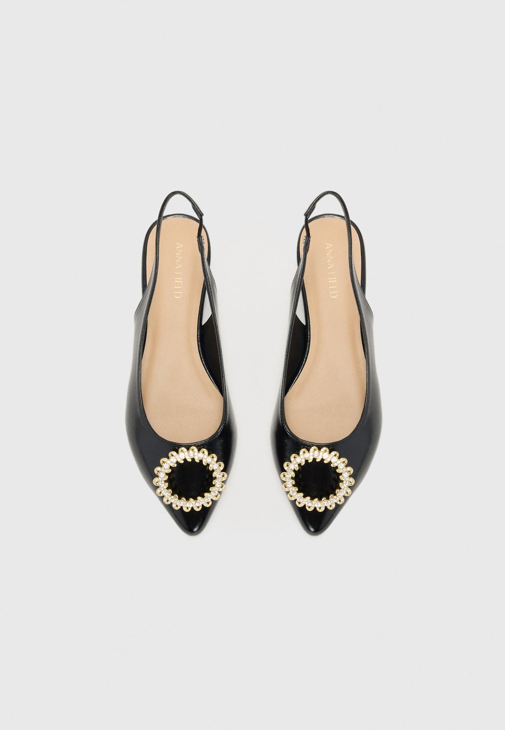 Туфли-лодочки с открытой пяткой Anna Field by Zalando, черный — фото 4
