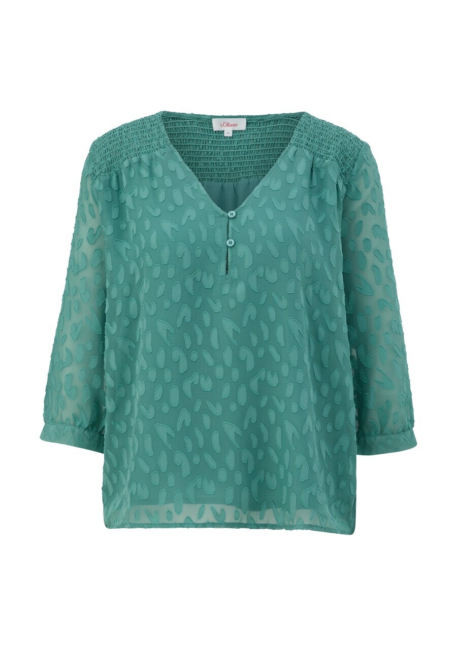 

Блузка с коротким рукавом s.Oliver Blouse, изумрудный