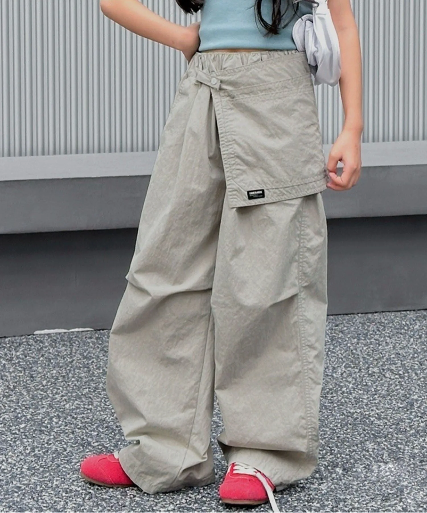Детские штаны с множеством карманов Aimoha Kids, beige — фото 3