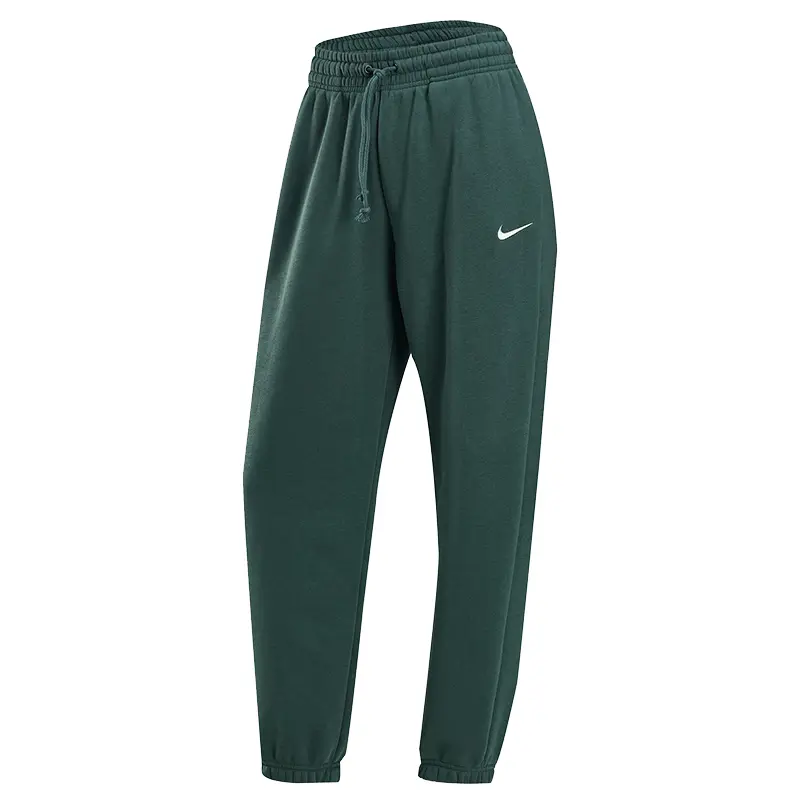Трикотажные спортивные брюки женские темно-зеленые Nike — фото 2