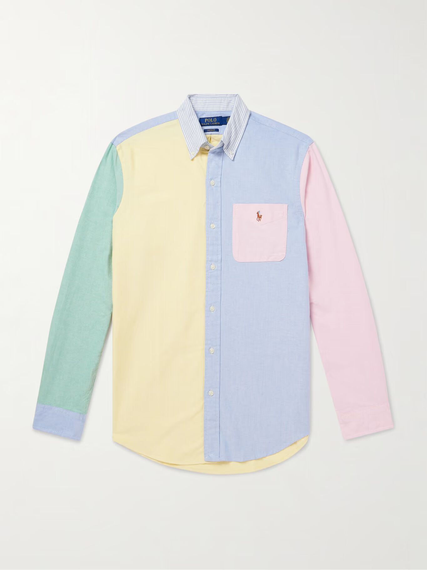 

Рубашка из хлопка Оксфорд с вышитым логотипом на пуговицах POLO RALPH LAUREN, мультиколор