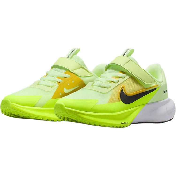 Nike Кроссовки детские низкие SONIC FLY устойчивые к истиранию для бега, цвет light green/yellow/black, для детей 3-7 лет — фото 4