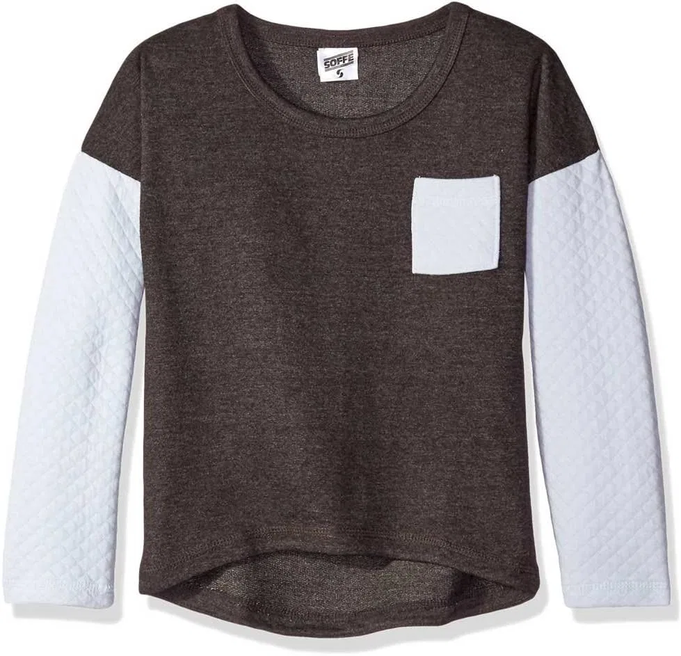 Толстовка для девочек Soffe, Charcoal Heather/Feather