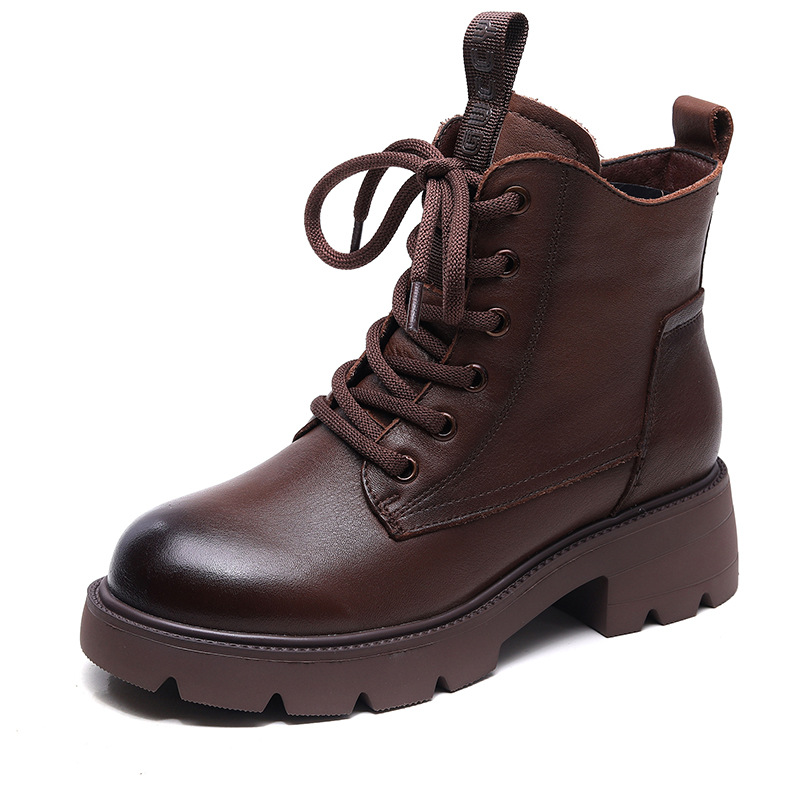 Короткие ботинки Martin 4,5 см женские Devanro, Brown