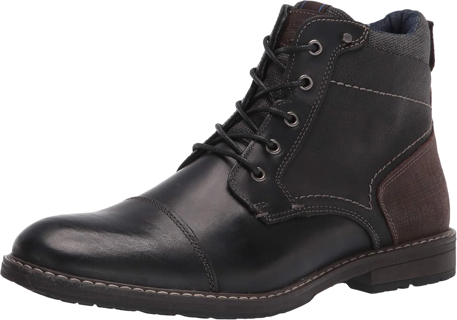Мужские ботинки-чукка Nunn Bush Fuse Cap Toe с гелевой вставкой и эффектом памяти, Black Multi