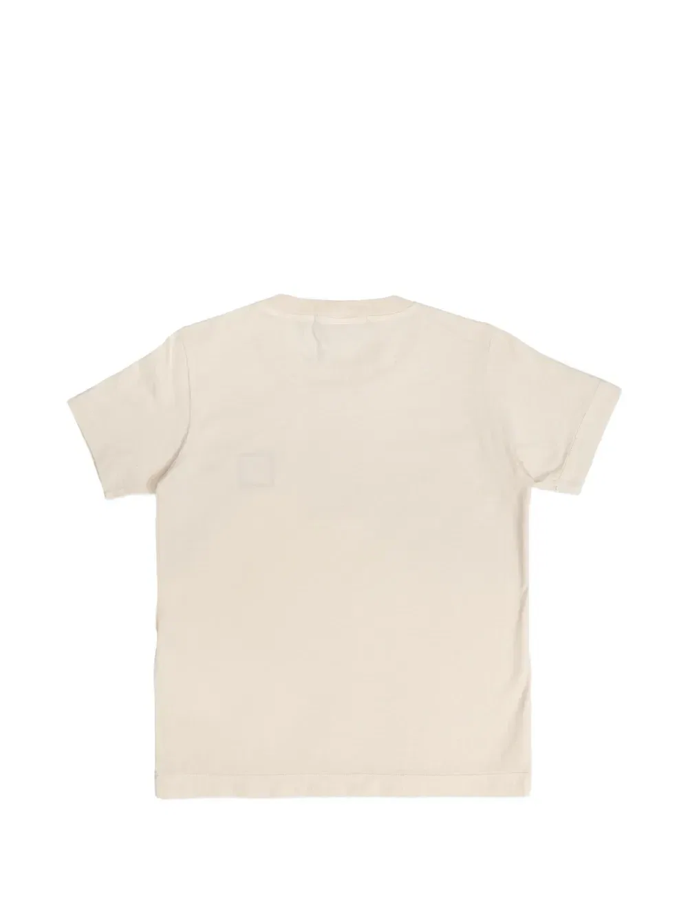 Футболка с нашивкой-логотипом Stone Island Junior, бежевый — фото 2