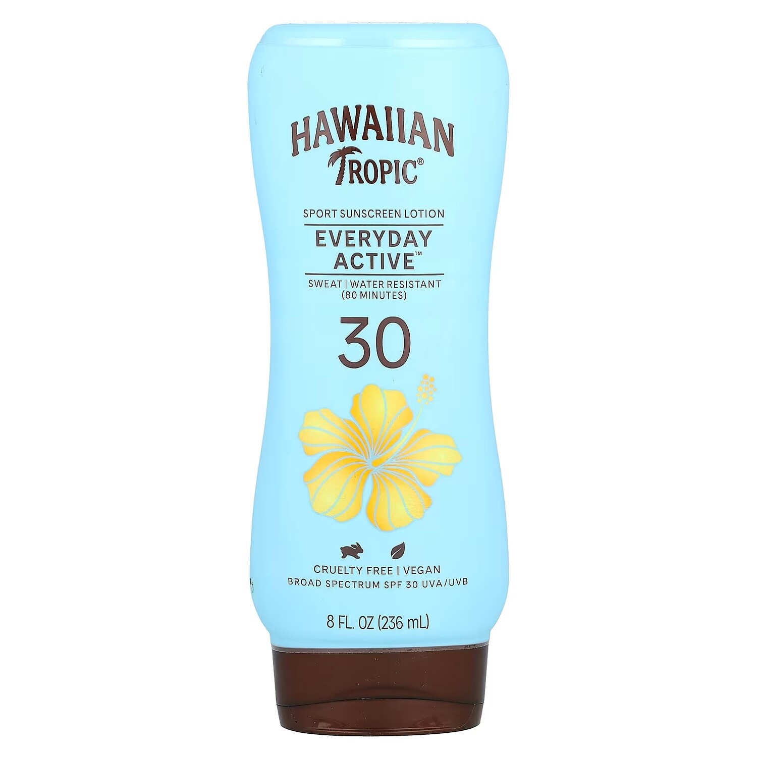 

Спортивный солнцезащитный лосьон Everyday Active SPF 30, 8 жидких унций (236 мл) Hawaiian Tropic