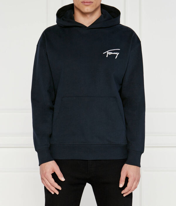 

Толстовка свободной посадки Tommy Jeans Signature, синий