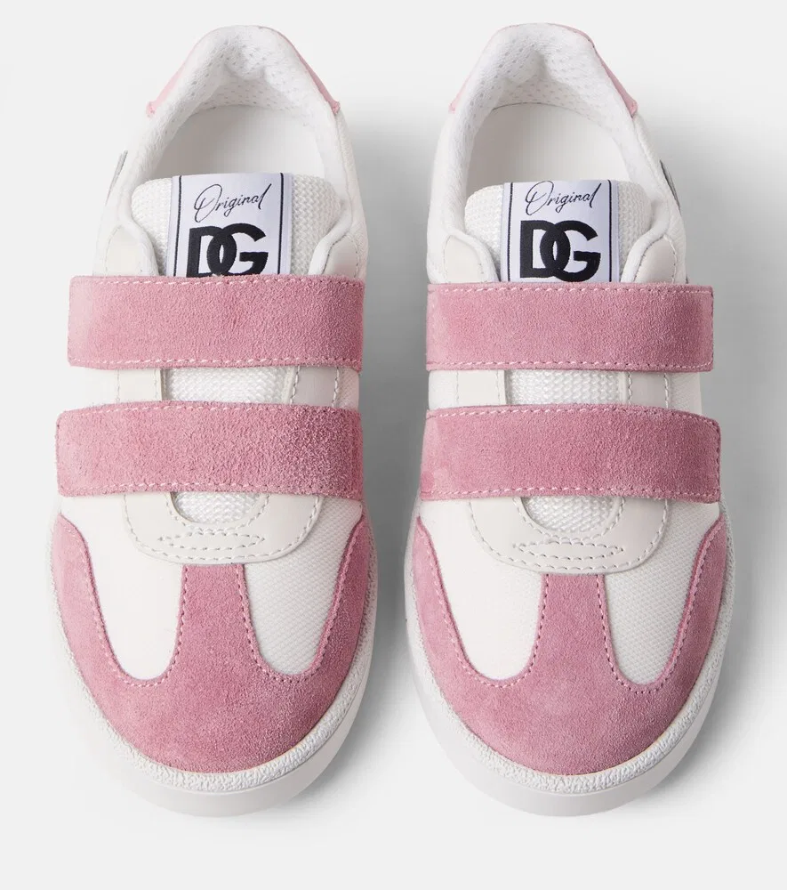Кроссовки DG с замшевой отделкой Dolce&Gabbana Kids, белый — фото 4