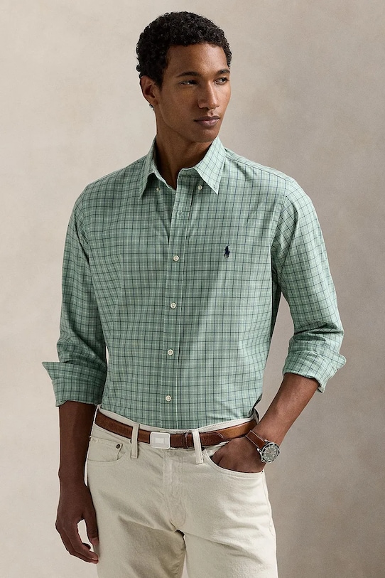 

Рубашка Polo Ralph Lauren, зеленый