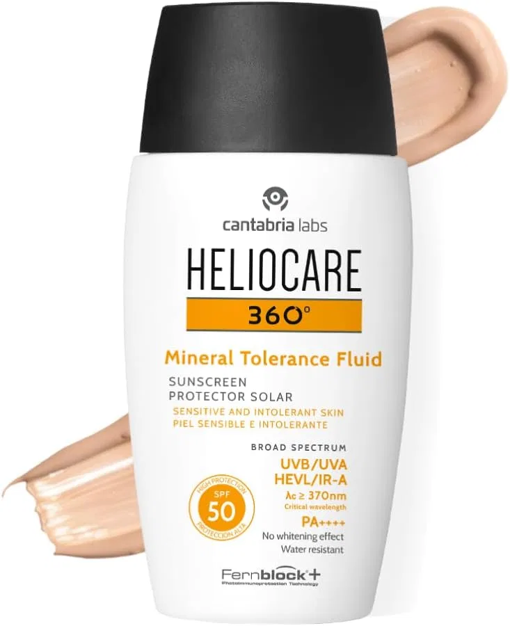 Солнцезащитный флюид Heliocare 360º Mineral Tolerance Fluid SPF50 50мл нейтральный