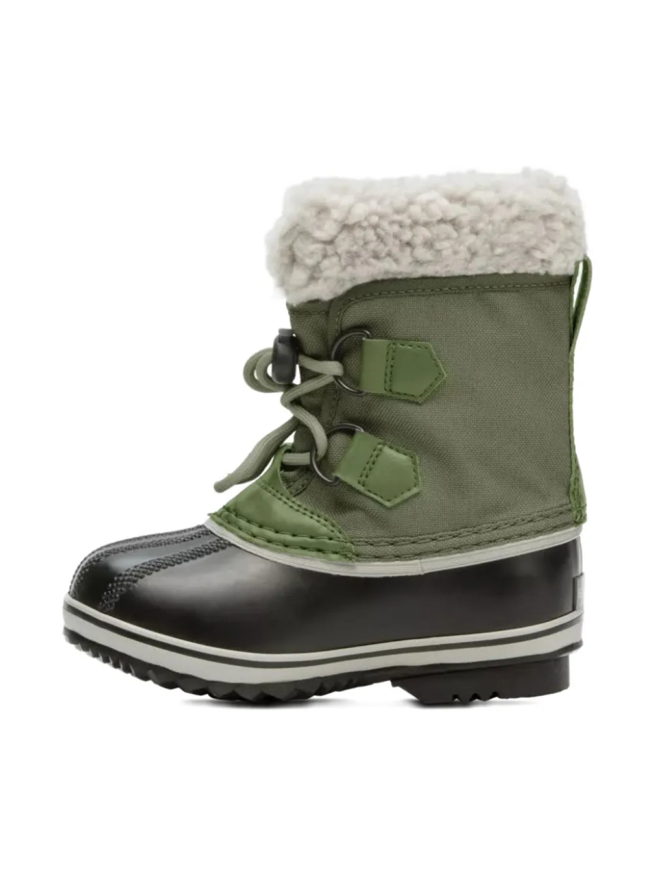 Водонепроницаемые зимние ботинки с подкладкой из искусственного меха SOREL KIDS, зеленый — фото 3
