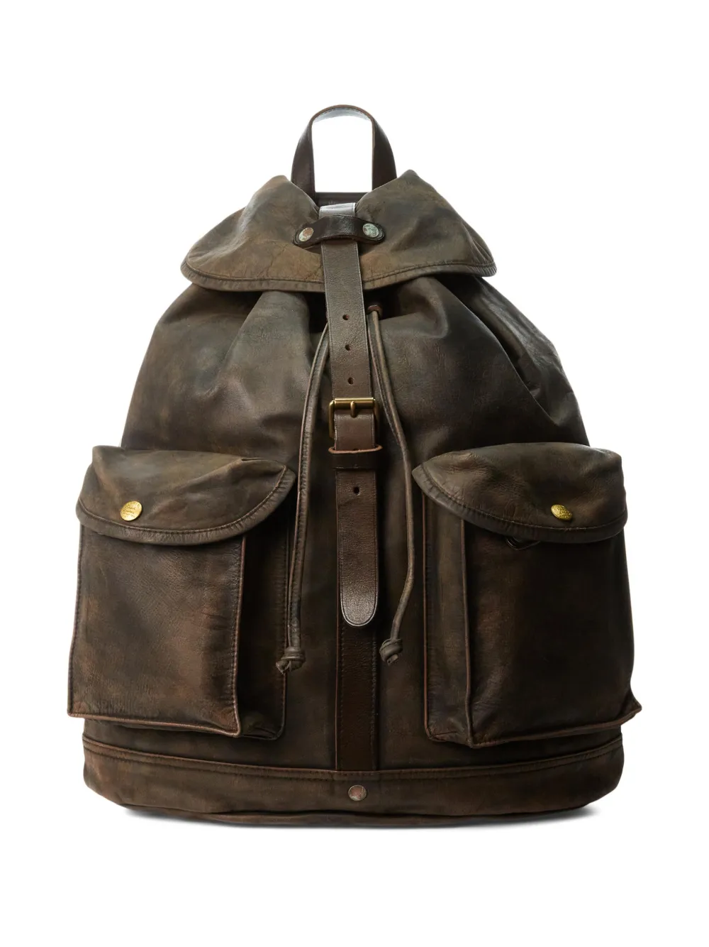 

Рюкзак с эффектом потертости Ralph Lauren RRL, коричневый