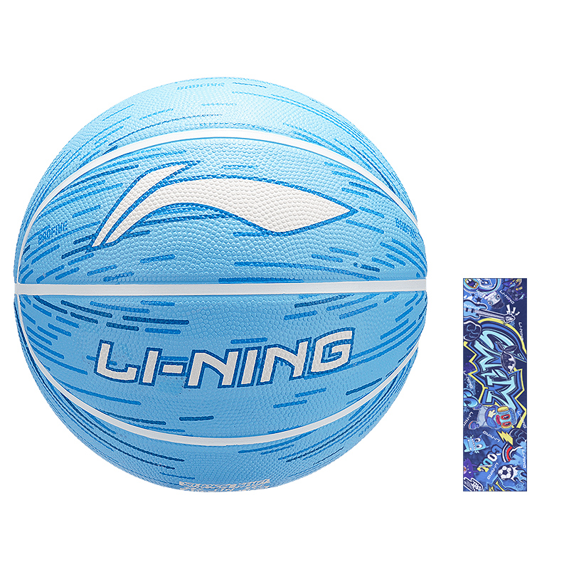 

LINING Радужная коллекция резиновый баскетбольный мяч blue green размер 7 размер 5 мяч для тренировок соревнований unisex китай