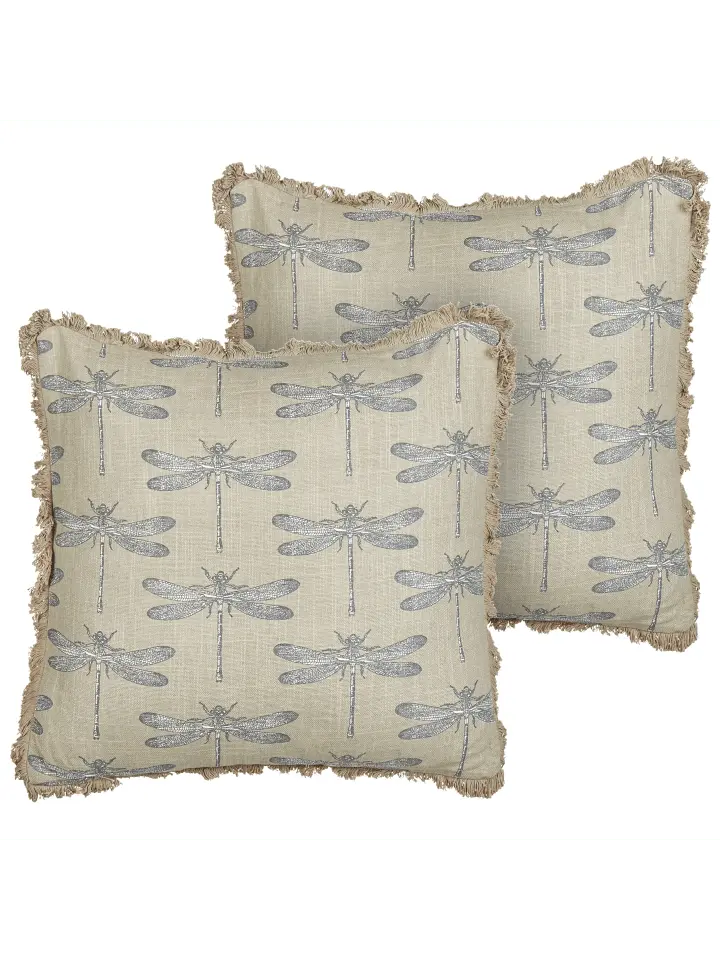

Декоративная подушка Beliani 2er Set Deko CORNALES, цвет beige/weiß/grau