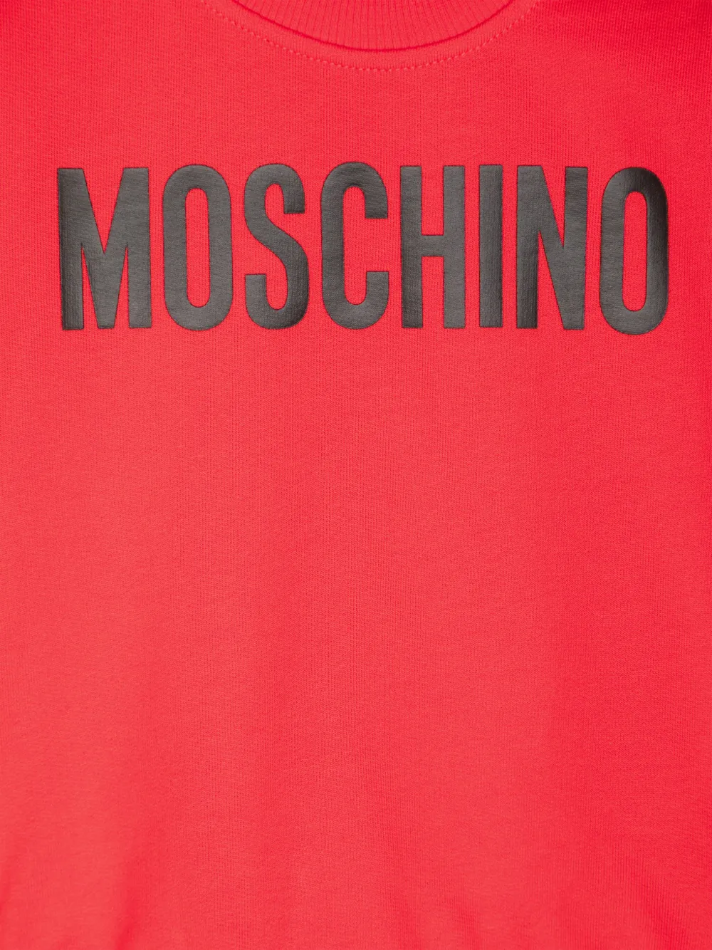 Толстовка с логотипом Moschino Kids, красный — фото 3