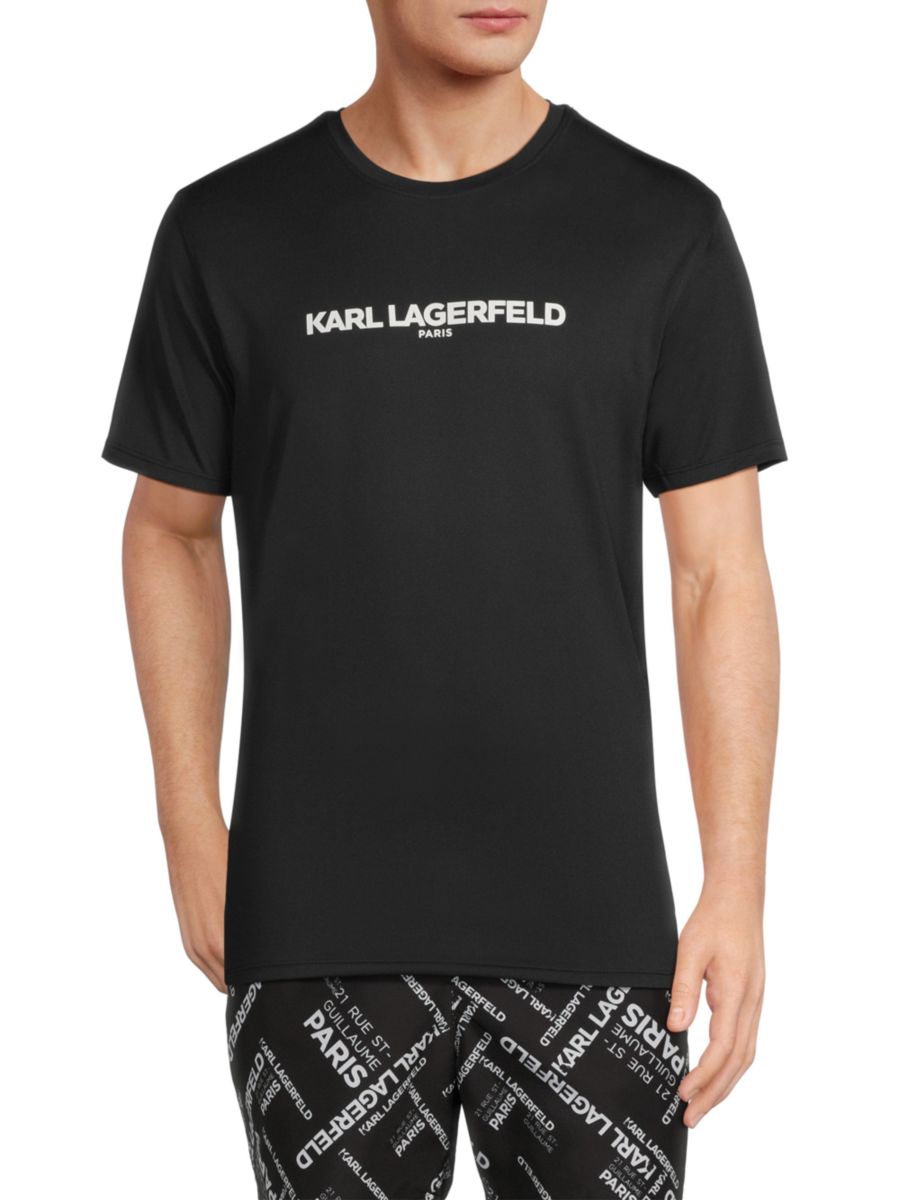 

Футболка с логотипом Karl Lagerfeld Paris, черный