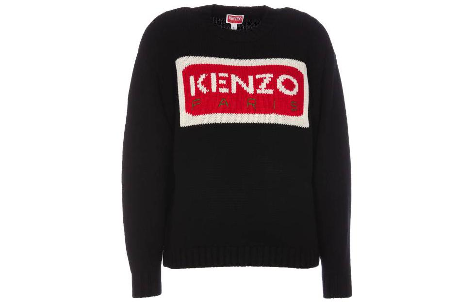 

Джемпер женский Kenzo Paris Logo-intarsia, черный