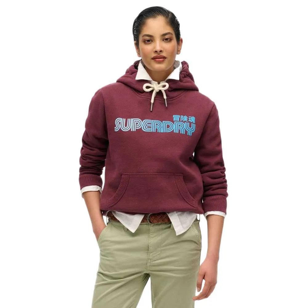 

Худи Superdry Faded Core, фиолетовый