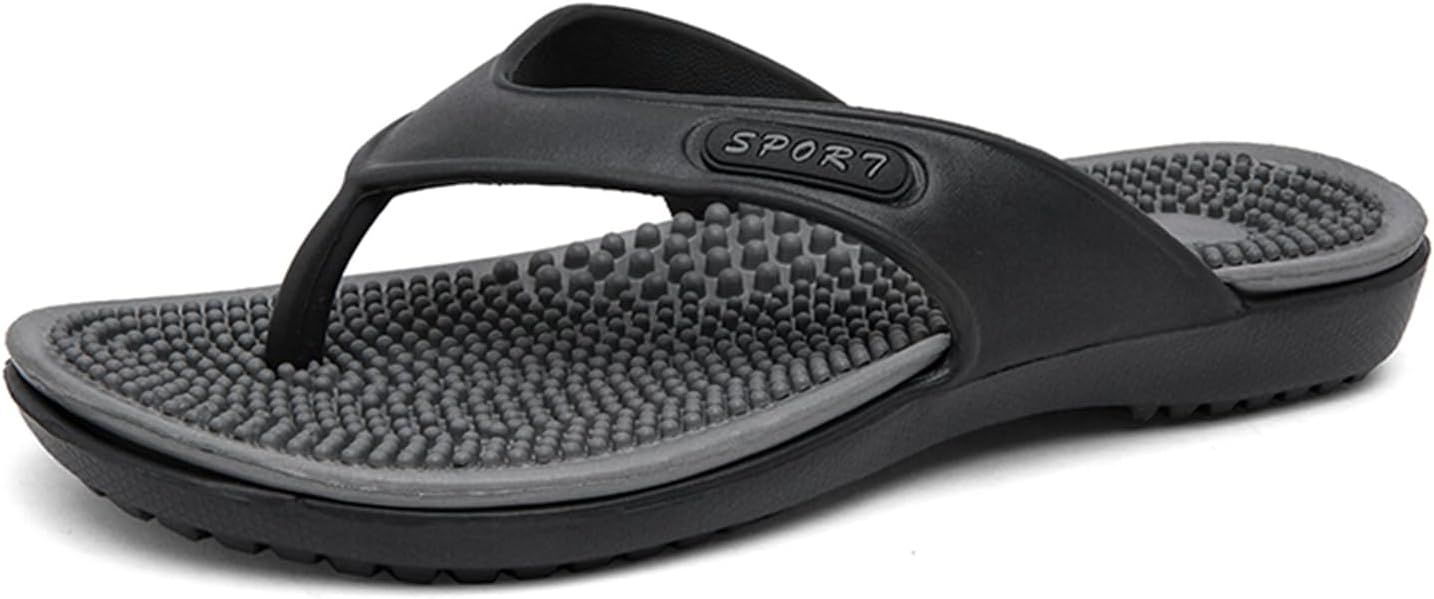 

Мужские сандалии FLIOZY на каждый день, слипоны с легкой подошвой, ортопедической поддержкой свода и мягкой амортизацией, черный