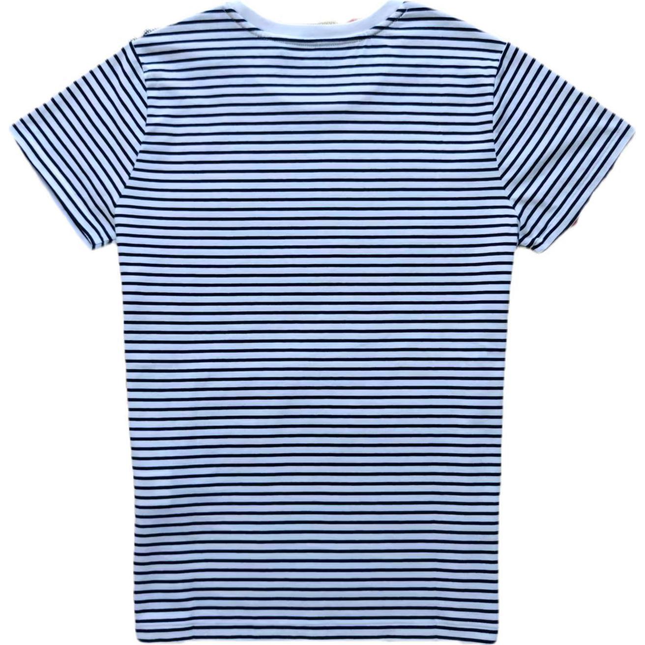 Футболка Polo Ralph Lauren Striped Cotton Jersey, белый — фото 3