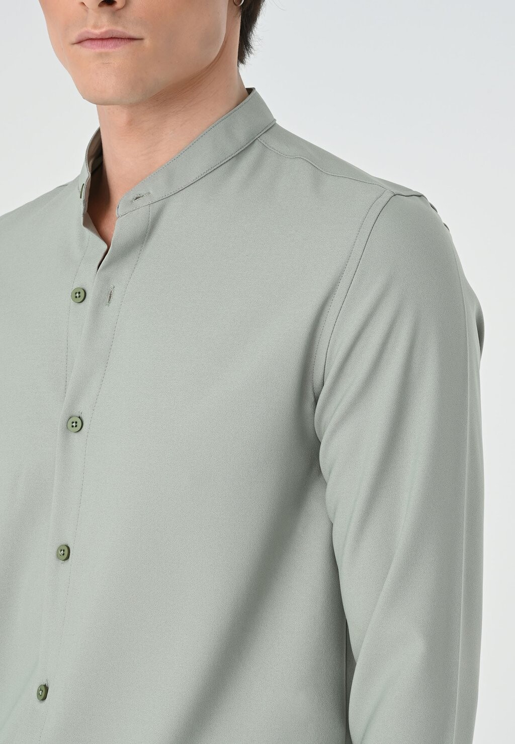 

Рубашка Mandarin Collar Long Sleeve Antioch, хаки