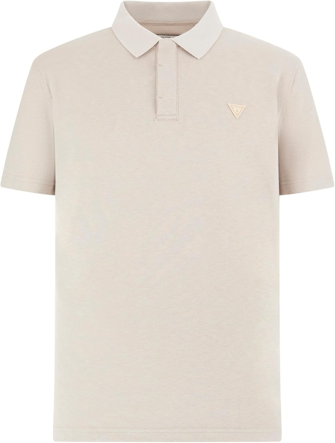 

GUESS Мужская малая треугольная короткая поло, Cloud White Yarn Dyed, Белый, GUESS Мужская малая треугольная короткая поло, Cloud White Yarn Dyed