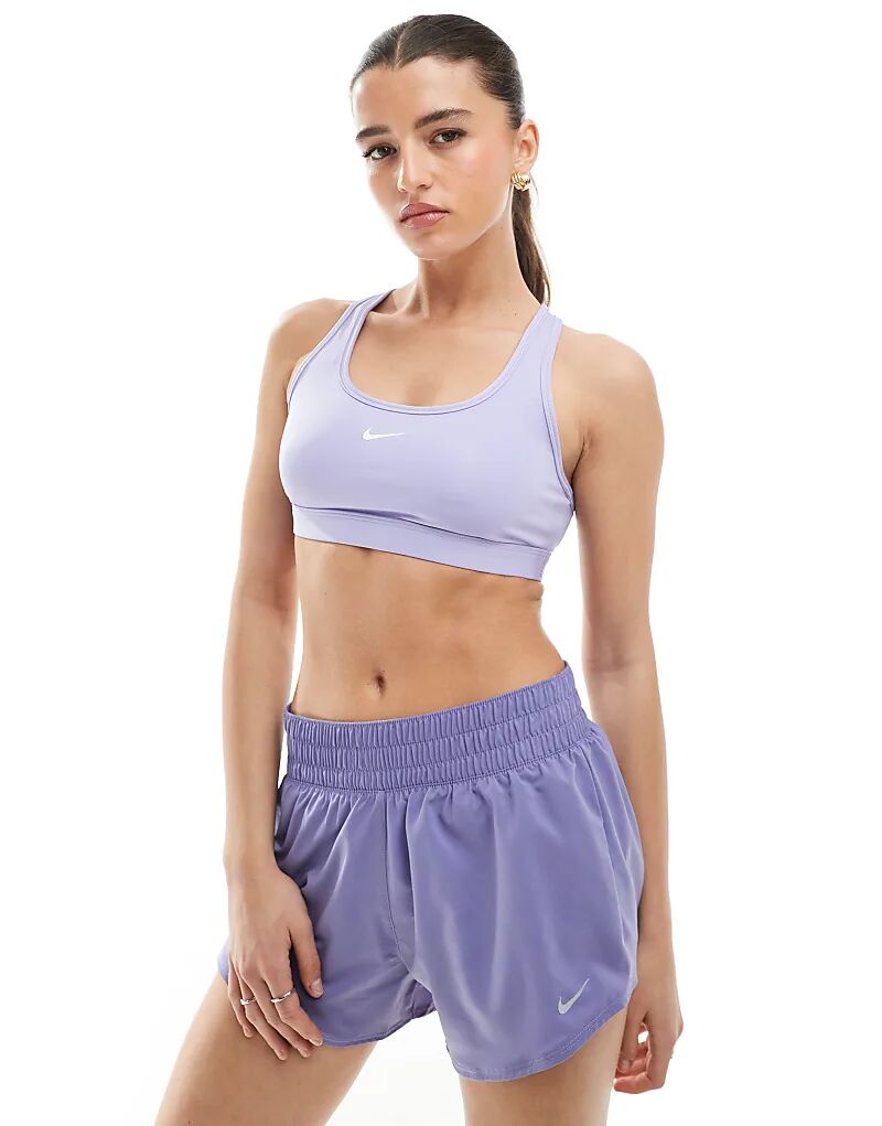 

Шорты Nike One Training Dri-FIT со средней посадкой, 3 дюйма, фиолетового цвета