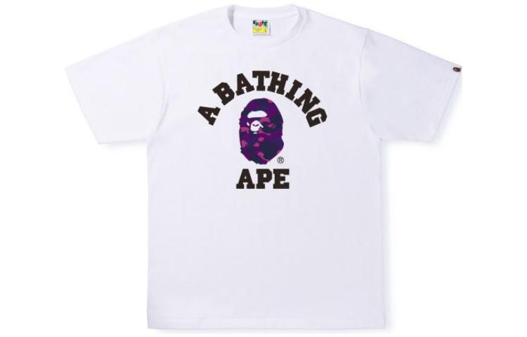 Футболка Bape Reflector Color Camo College A BATHING APE, черно-зеленая — фото 2