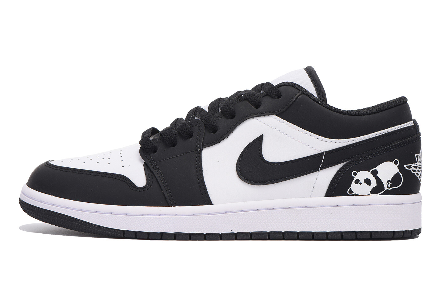 Кроссовки Air JORDAN 1 Vintage Basketball Shoes Men Low-Top Black White — фото 2