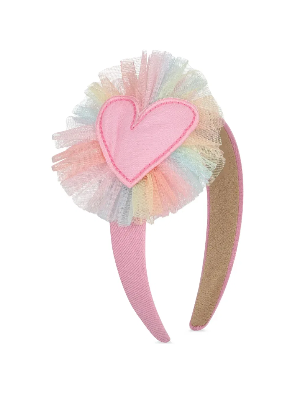 Повязка на голову из тюля с сердечком Agatha Ruiz De La Prada, розовый