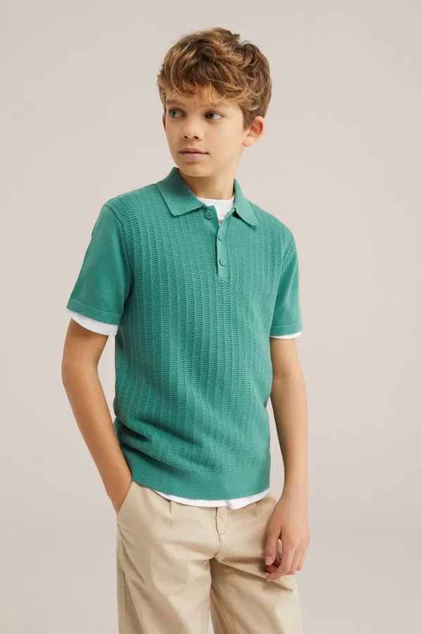 Рубашка поло We Fashion, Dark Green