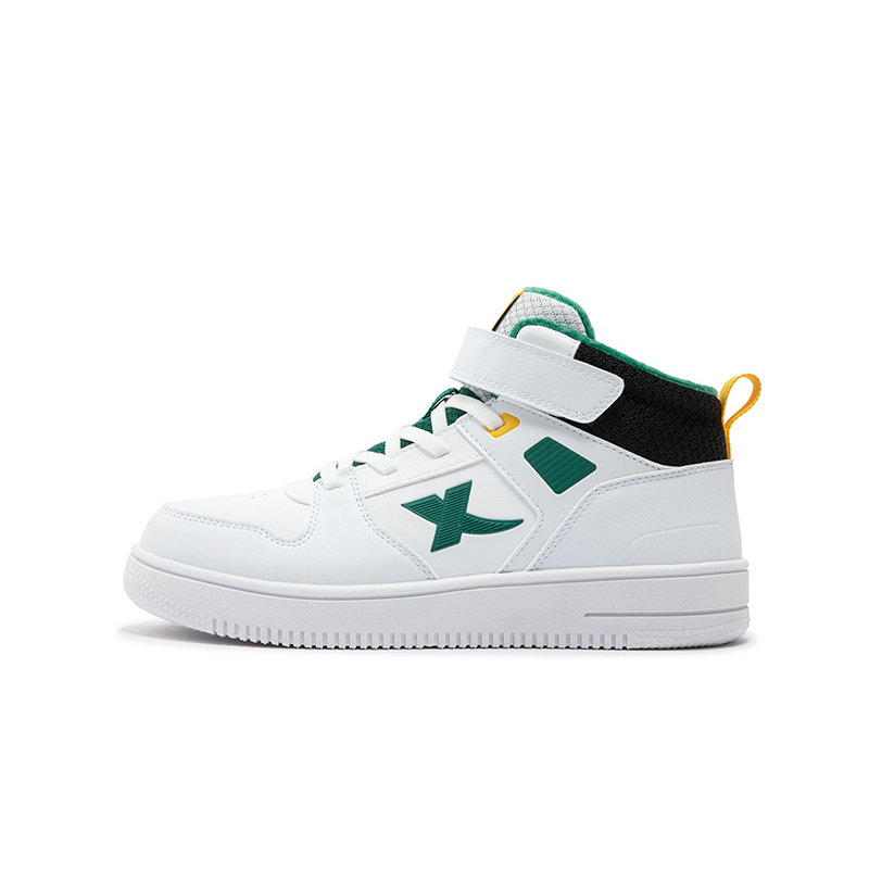

XTEP Противоскользящие износостойкие детские хлопковые кроссовки Specialized White Knight Green Kids'