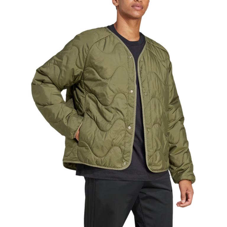 Adidas Пуховик NUGANIC INS мужской Strata оливковый зеленый, Strata Olive Green — фото 4
