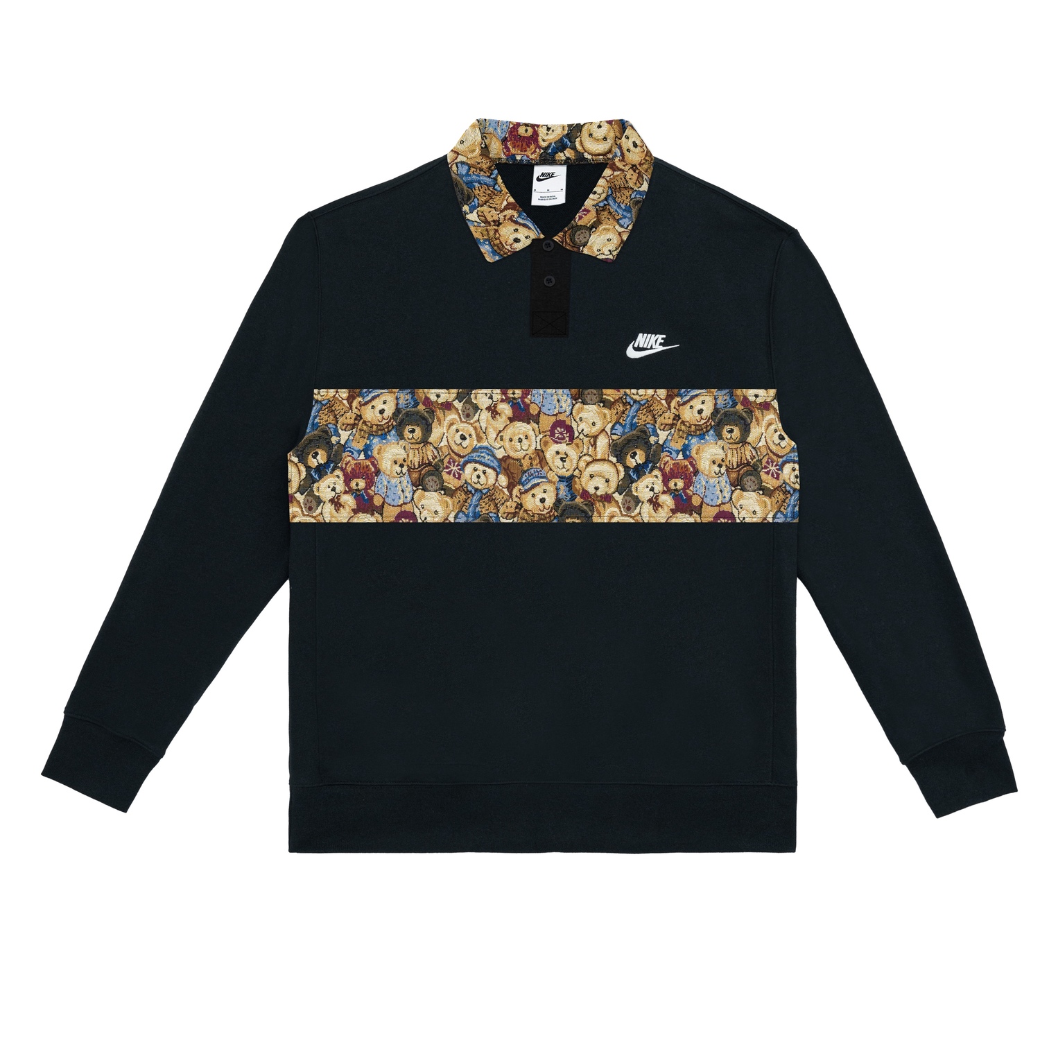 

Nike Футболка-поло Unisex, черная, с воротником-поло, умеренная посадка