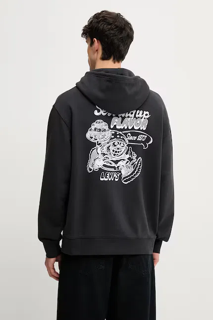 Худи Levi's Relaxed Fit, черный — фото 3