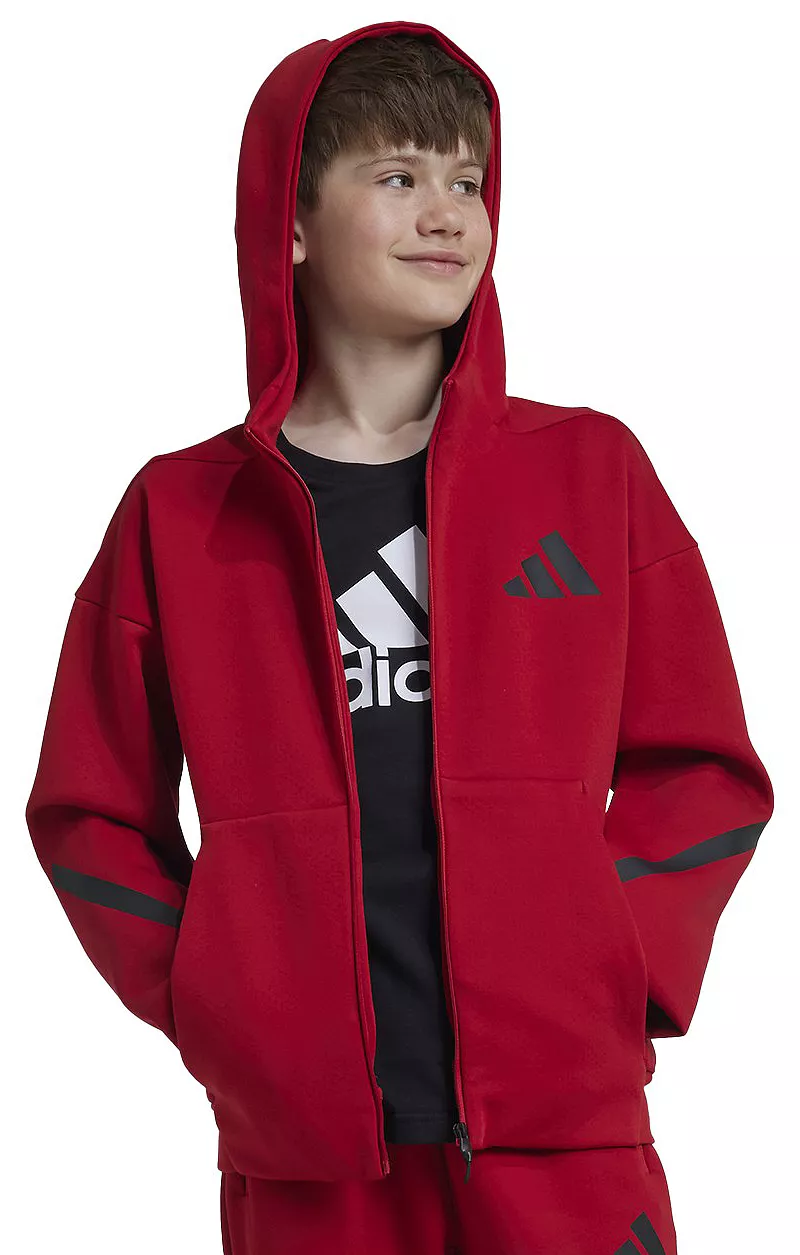 

Детские кроссовки Adidas Z.N.E. Спортивная куртка с капюшоном и молнией во всю длину, цвет Team Red