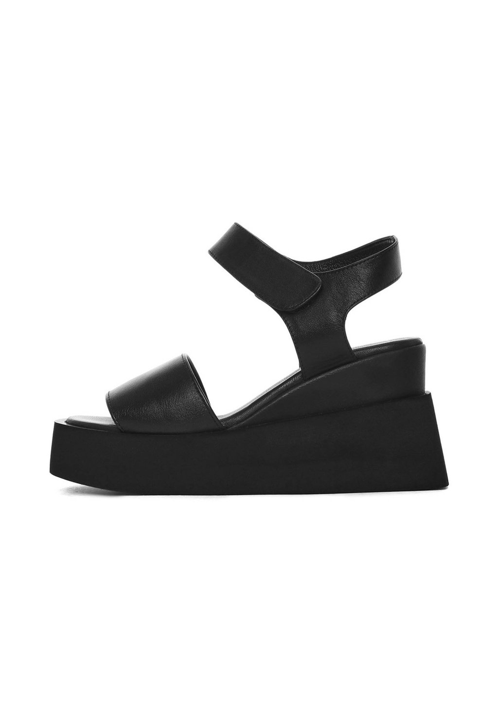 Босоножки на танкетке High heeled sandals Derimod, черный