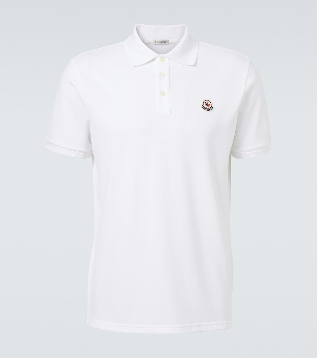 

Хлопковая поло Moncler, белый