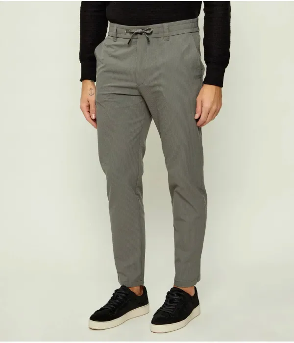 Брюки чинос Chino-Tapered-DS-10 tapered fit Boss Orange, серый — фото 3