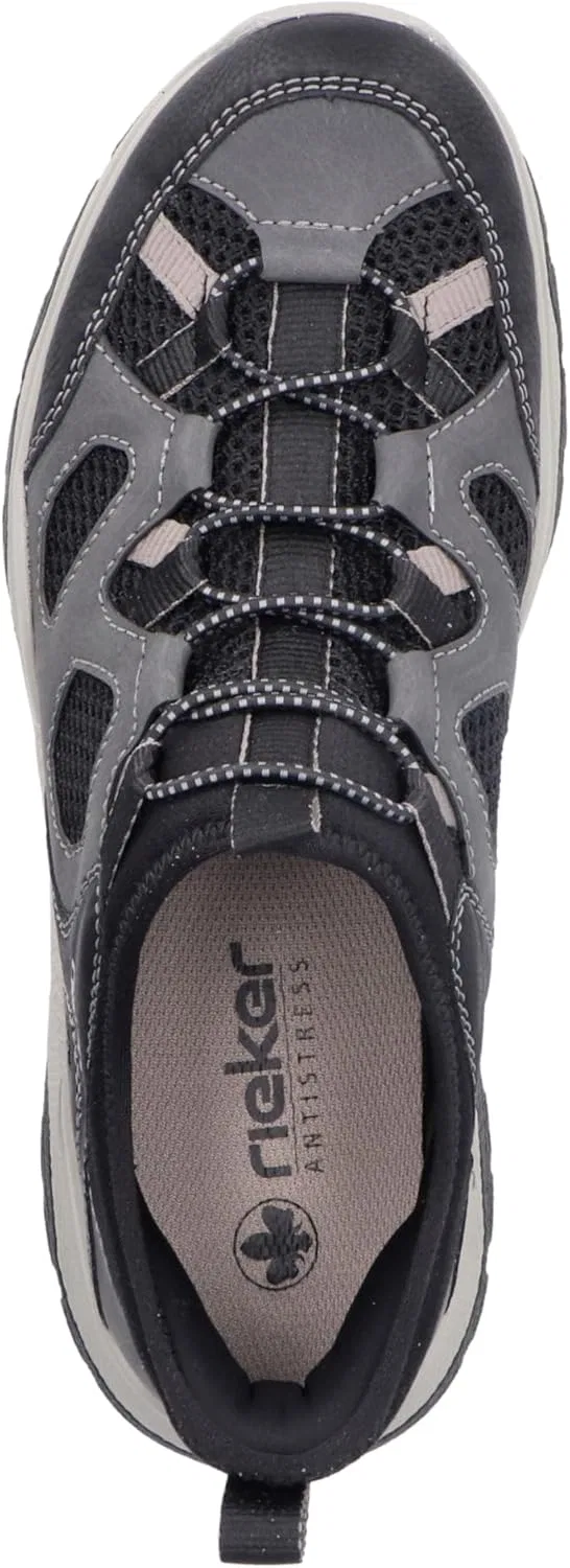 Туфли Rieker Herren B8350 Schnürhalbschuhe, Black 00 — фото 4