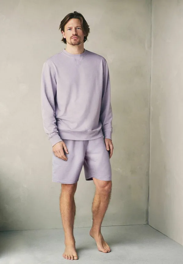 Обычная легкая мягкая толстовка с круглым вырезом Next, Light Purple — фото 4