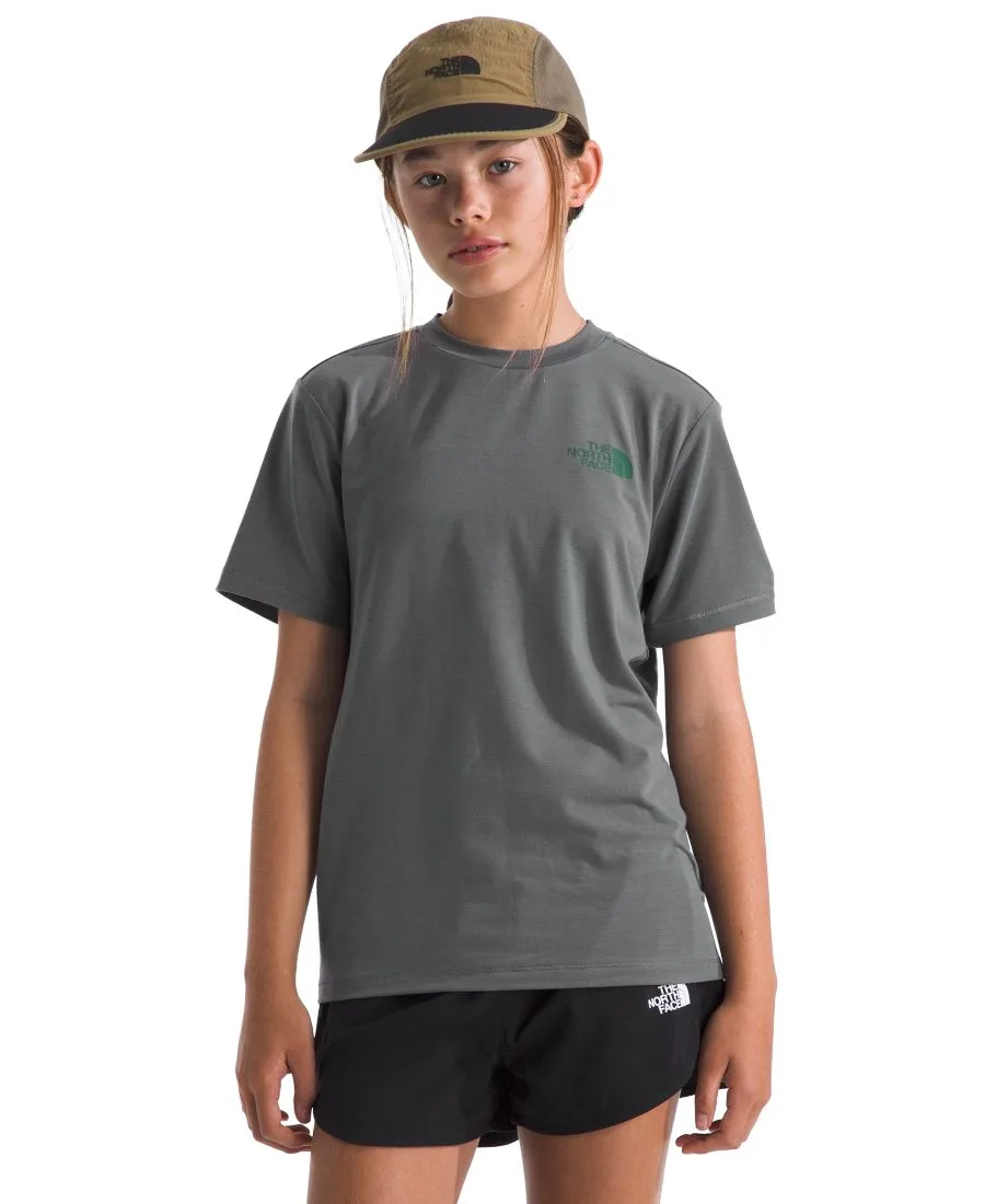 Футболка с коротким рукавом Adventure Sequoia Shade для мальчиков и девочек 6-20 лет The North Face, Smoked Pearl — фото 3