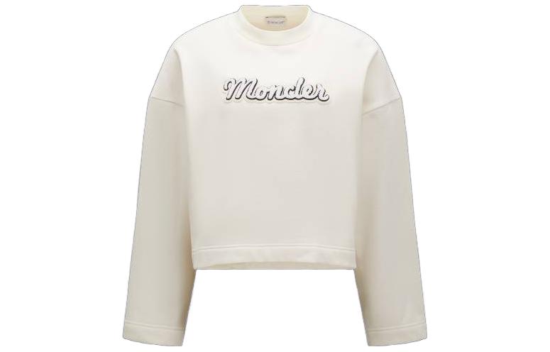 

Монклер Белый свитшот с принтом логотипа