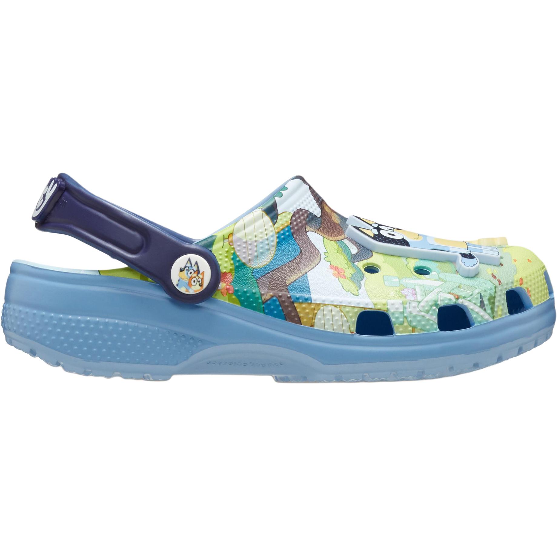 Классические водонепроницаемые низкие детские сандалии Clog Kids' Crocs, синий — фото 2