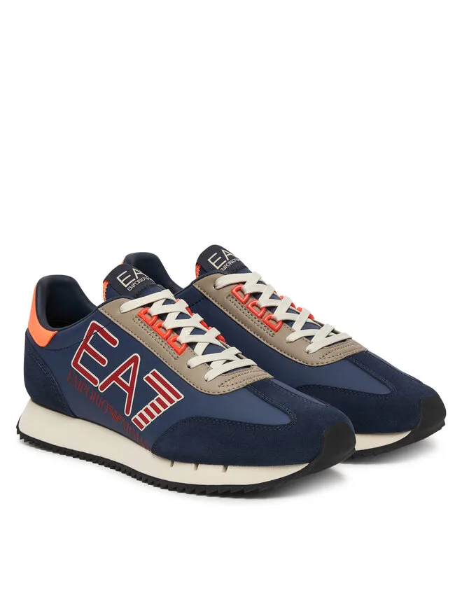 EA7 Emporio Armani Кроссовки 7X000541 AF18609 MZ579 темно-синие — фото 2